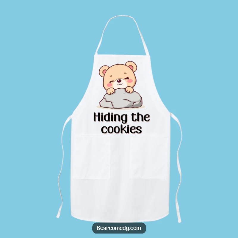 Add a playful twist to your kitchen adventures with this funny bear wink apron. Protect your clothes with a smile.