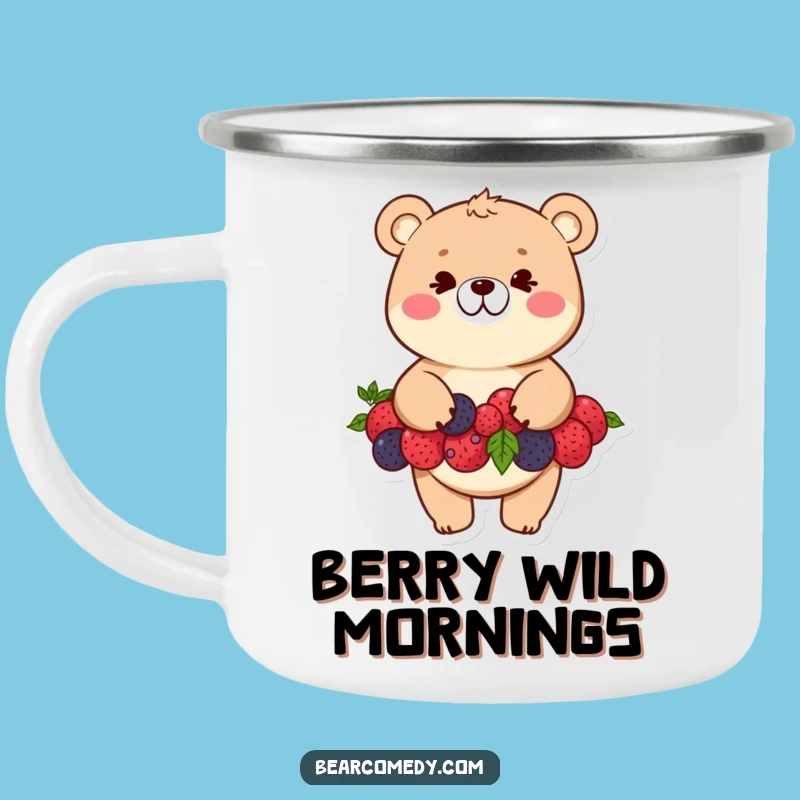 Funny Bear Berry Balancing Camping Mug - Adventure Humor