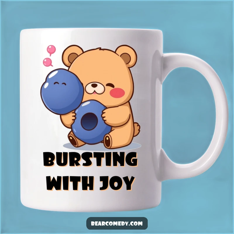 Funny Blueberry Bear Sigh Mug: A Happy Treat for Berry Lovers Gift