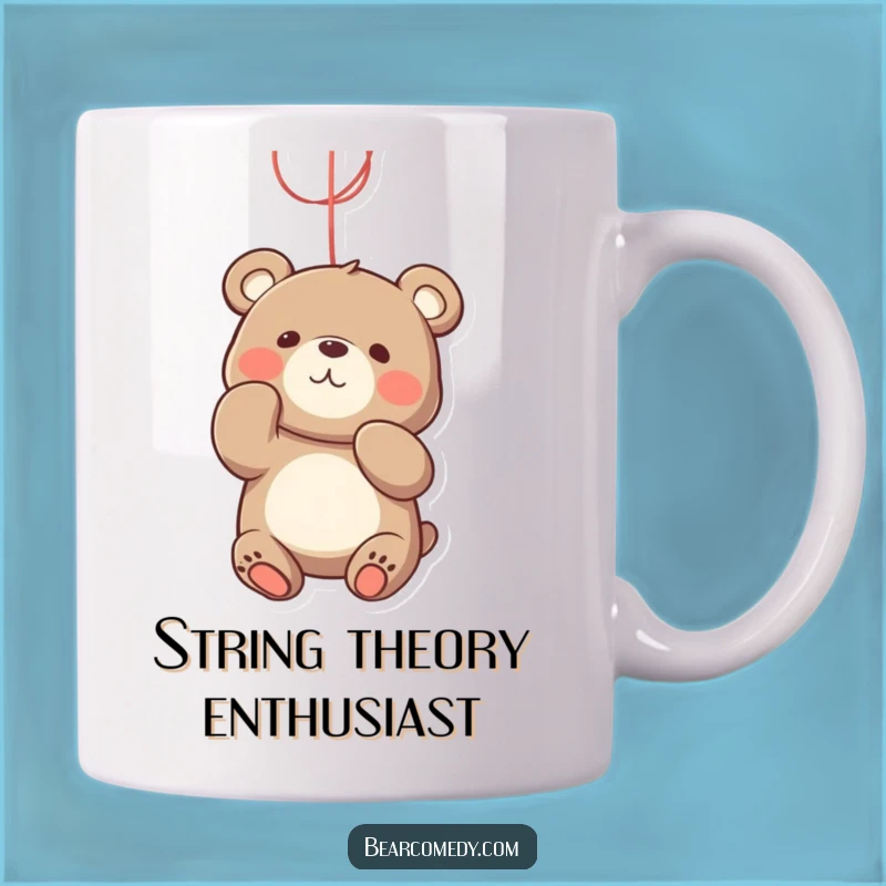 Funny Bear String Batting Mug - Playful Gift for Bear Lovers