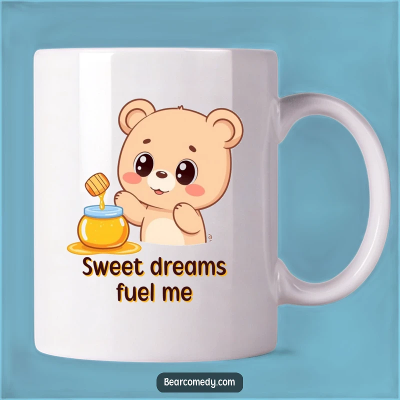 Funny Kawaii Bear Honey Pot Mug: Adorable Gift for Sweet Cravings