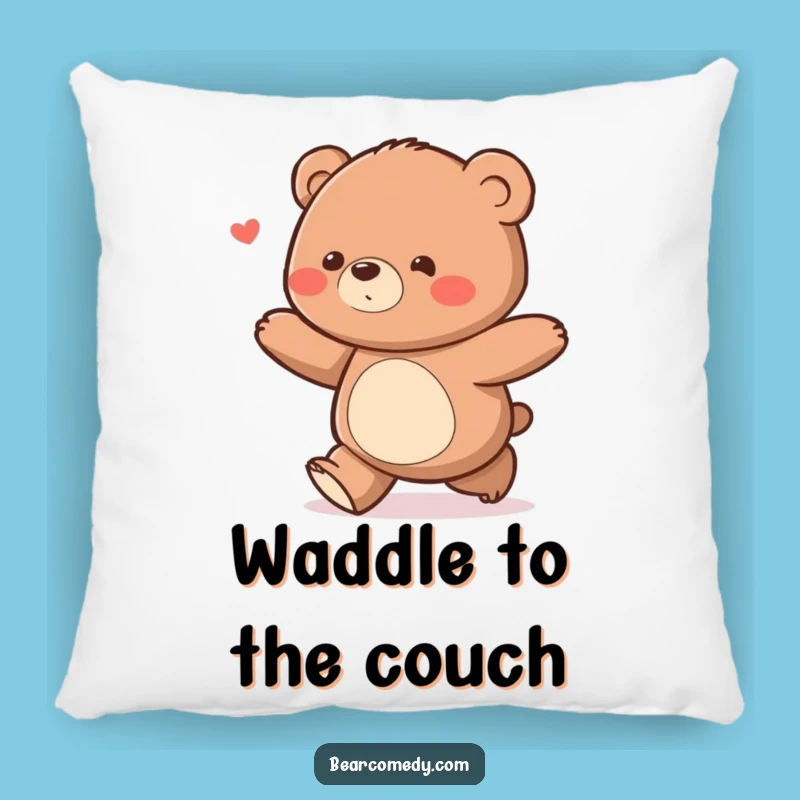 Get cozy with this soft funny bear waddle pillow. Its cheerful design brings comfort and happiness.