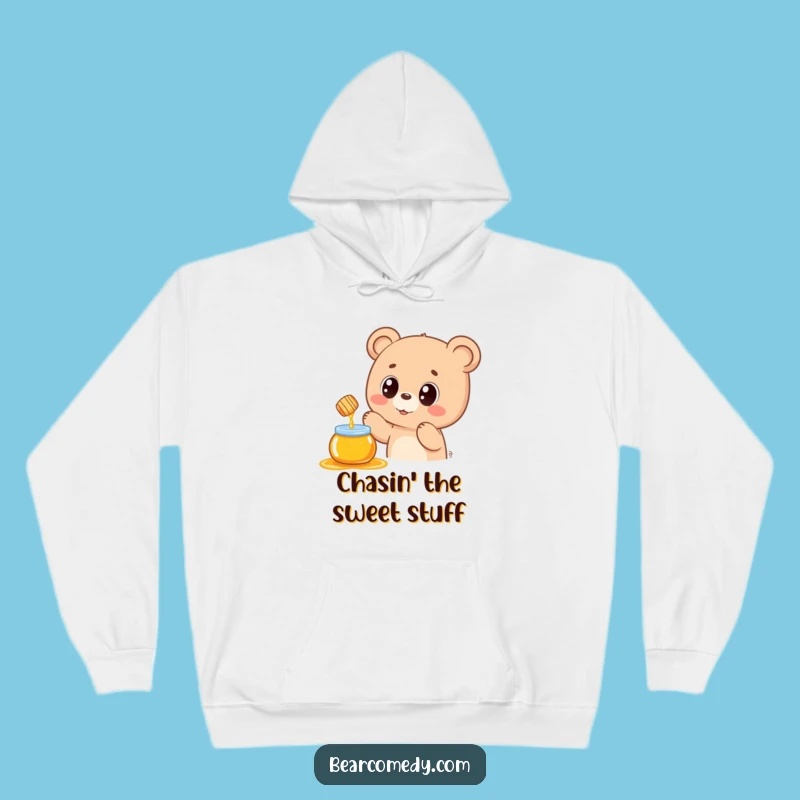 Cozy Funny Kawaii Bear Honey Pot Hoodie: Warm and Cute Gift