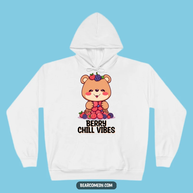 Cozy Funny Bear Berry Balance Hoodie: Warmth and Laughter Guaranteed Gift