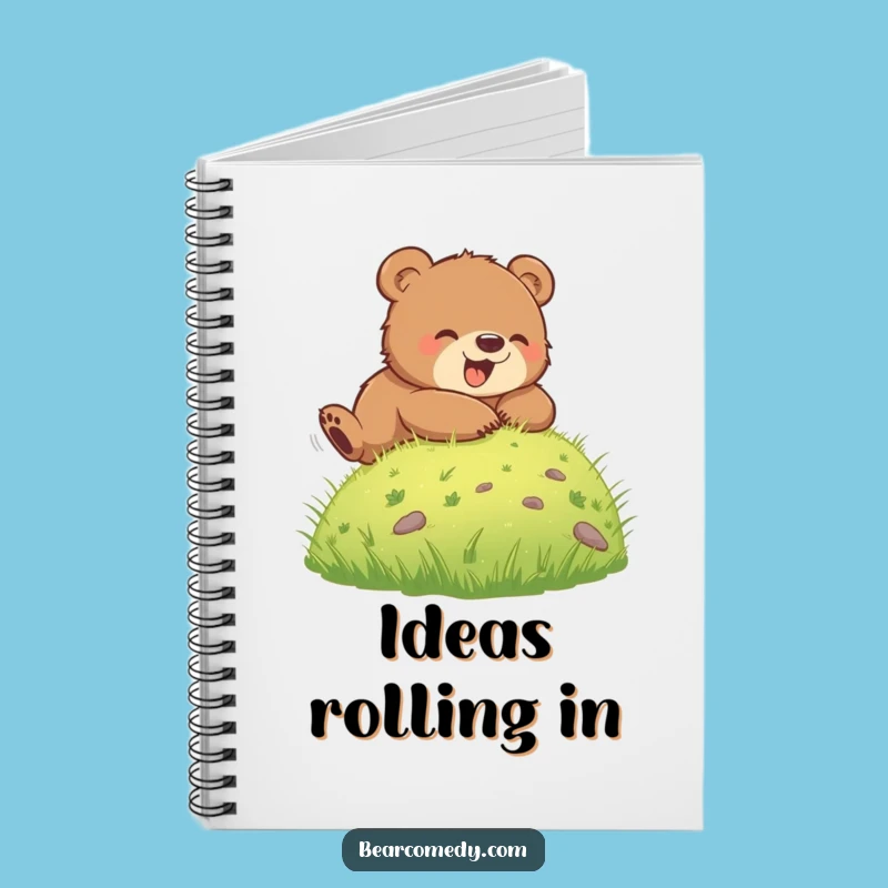 Funny Bear Cub Rolling Notebook: Hilarious Journal for Creative Ideas