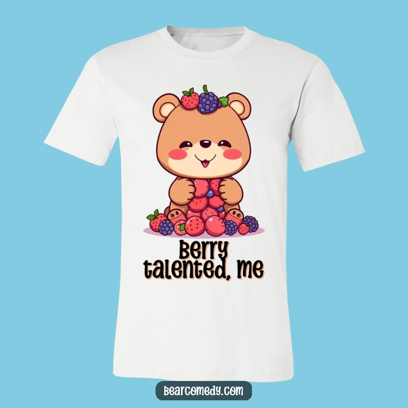 Funny Bear Berry Balance T-Shirt: A Comical Tee for a Good Laugh