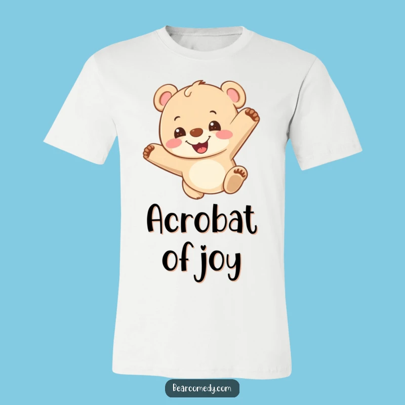 Funny Bear Cub Somersault Tee: Unisex Shirt for Energetic Go-Getters