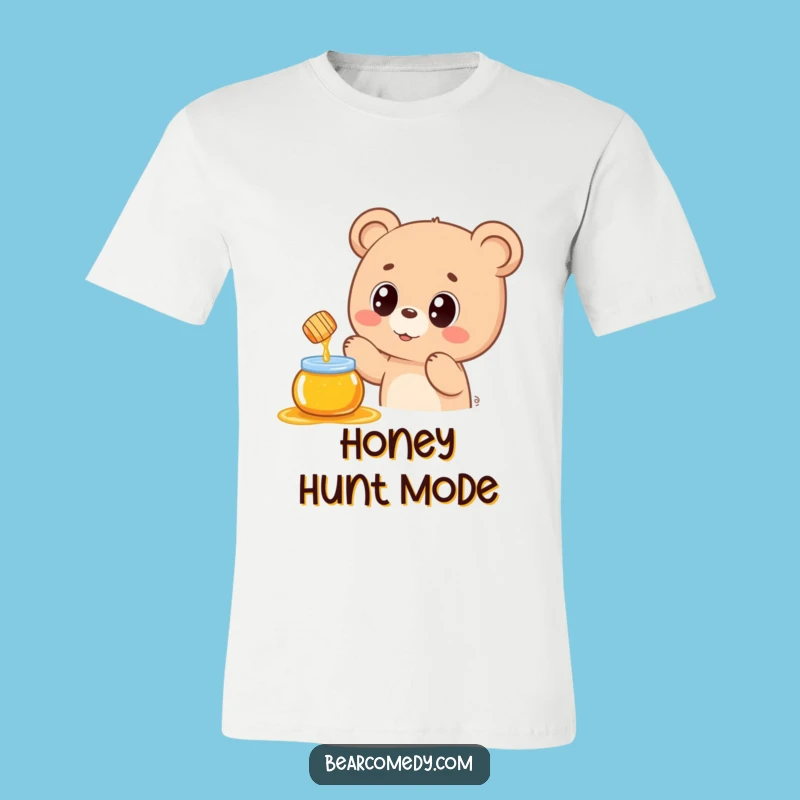 Funny Kawaii Bear Honey Pot Tee: Cute and Hilarious Shirt for Bear Lovers