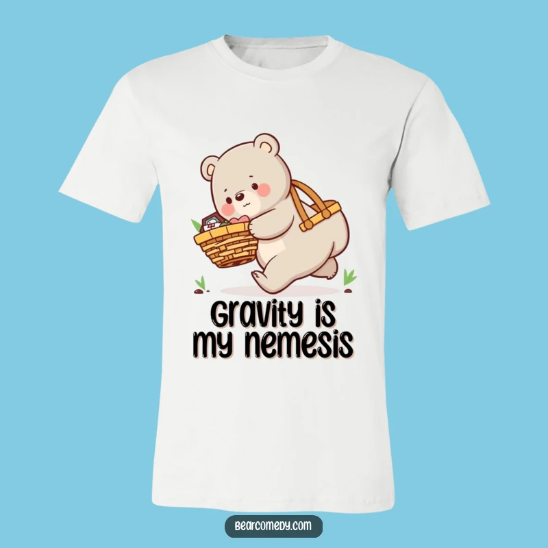 Funny Picnic Bear T-Shirt: Embrace the Chaos with a Hilarious Tripping Design, Great Gift
