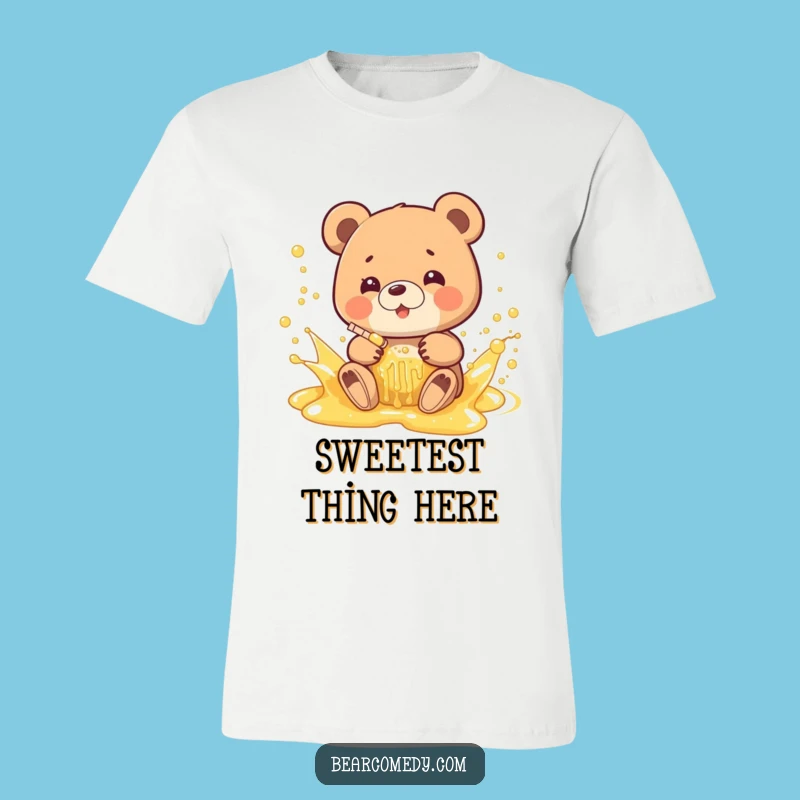 Funny Honey Bear Splash T-Shirt: Wearable Joy and Sweetness Gift